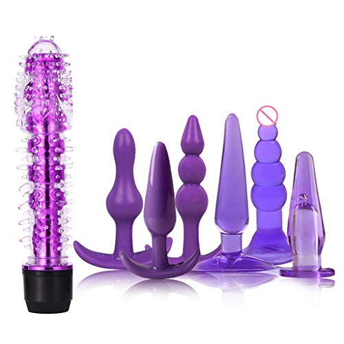 ABBY -J 10 Speed Mini Vibrantor 7PCS Games Kit for Couples Vibrantors Amal Plugs Adult BSDM Toys for Woman