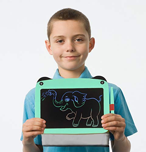 9" inch Writing &Drawing Board Doodle Board Toys for Kids,mom&myaboys Birthday Gift for 4-12 Years Old Kids Color LCD Writing Tablet with Stylus Smart Paper for Drawing Writer (Green-pa)