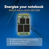 Transcend MSA230S 128GB SATA III SSD 550/400 MBs DRAM Cache Ultrabooks view 3