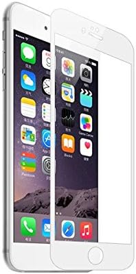 Ensure Life Tempered Glass Screen Protector Iphone 6 Plus 6S Plus 5.5" with White Edge FULL WIDTH Premium 9H Glass Featuring Anti-scratch, Anti-fingerprint, High Definition Ultra Clear Features