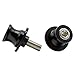 Universale M10 x 1.25 Motorcycle Swing arm Slider Spools Stand for Ninja 250 400 650R Z750 Z1000SX CFMOTO 450NK 450SS 450SR 450MT 800MT DUKE 125 390 RC125 RC390(Black)