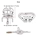 TERNENCE Stainless Steel Male Chastity Device Ergonomic Design Male Adult Game Sex Toy (45mm M Size)