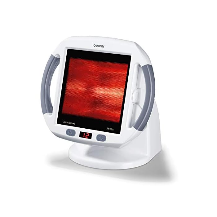 Beurer IL50 Infrared Heat Lamp, Red Light Heat Device (Portable), for Muscle Pain and Pain Relief, for Cold Relief…