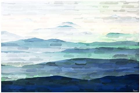 Parvez Taj Mountain Tops Painting Print on Wrapped Canvas