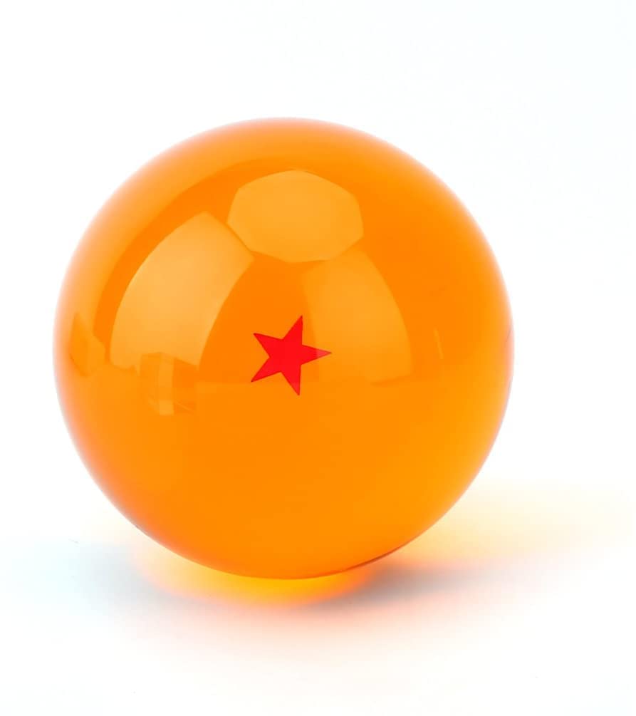 JoySee Toy Crystal Glass Ball Stars，Anime Collectibles New Gift Box Set of 7pcs 43mm/1.7 in in Diameter