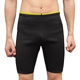 Panegy Mens Neoprene Sauna Shorts Sweat Suit Hot Slimming Pants Weight Loss