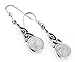 Sterling Silver Rainbow Moonstone Celtic Knot Earrings