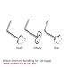BodyJ4You 5PCS Nose Ring L-Shaped Pack Surgical Steel Nostril Piercing Jewelry Set