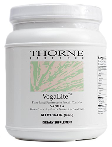 Thorne Research - VegaLite - Vegan-Friendly Performance Protein Powder - Vanilla Flavor - 16.4 oz