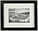 Golden State Art, 8x10 Black Photo Wood Collage Frame with Real Glass and White Mat displays for 5x7 Picture