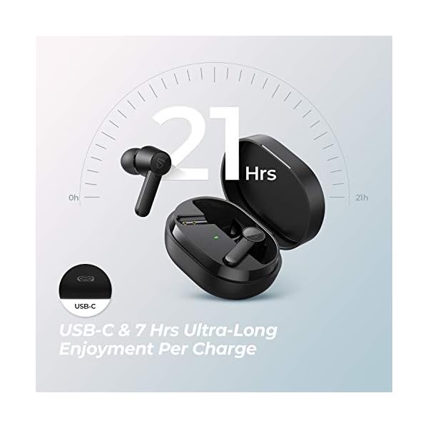 SOUNDPEATS-Q-True-Wireless-Earphones-Bluetooth-50-Wireless-Earbuds-in-Ear-Wireless-Charging-Headphones-with-4-Mic-10mm-Driver-Touch-Control-7Hrs-Playtime-USB-C-Black SoundPEATS Q True Wireless Earbuds Bluetooth 5.0 Headphones with Wireless Charging Case in-Ear Stereo Earphones with 4…