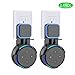 Echo Dot 3rd Wall Mount, Outlet Wall Mount Hanger Holder Stand for Echo Dot 3rd Generation,Built-in Cable Management, Plug in Kitchens, Bathroom and Bedroom - Black 2 Pack