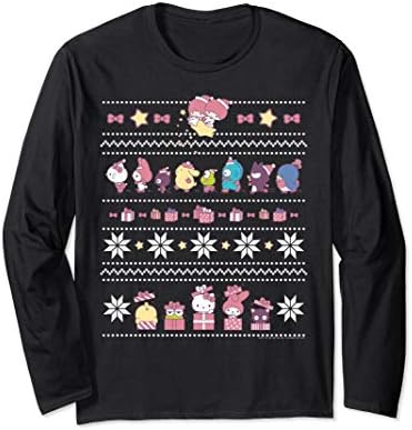 SANRIOHello Sanrio Ugly Christmas Sweater Long Sleeve Shirt Long Sleeve T-ShirtOEKO-TEX STANDARD 100