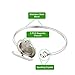 AZORA Essential Oil Diffuser Bracelet Stainless Steel Slide Locket Charm with 8 Refill Pads Jewelry Gift (Flower Oil Bracelet)