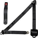 Allstar Performance ALL98115 Black Three-Point Retractable Seat Belt