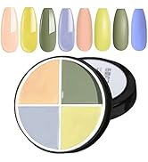 4 in 1 Soild Gel Polish Platte, Upgrade Cream Mud Gel Nail Polish UV Sock Off Pudding Gel Polish ...