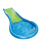 HearthSong Outdoor Inflatable Water Slide - Padded for Comfort - Water Sprinklers - Raised Sides - Splash Pool - Backyard Summer Water Toys - Approx. 12' L