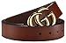 Fashion G-Style Gold Buckle Unisex Belt for Men or Women [3.8cm Belt Width] (100cm (Waist 29
