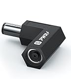 PWR+ 7.4 mm x 7.4 mm Right Angle 90-Degree Power Adapter Connector Converter for Dell Latitude Inspiron XPS Studio Vostro/Hp Pavilion Probook Elitebook Envy Compaq Presario Laptop AC Charger Cord