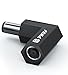 PWR+ 7.4 mm x 7.4 mm Right Angle 90-Degree Power Adapter Connector Converter for Dell Latitude Inspiron XPS Studio Vostro/Hp Pavilion Probook Elitebook Envy Compaq Presario Laptop AC Charger Cord