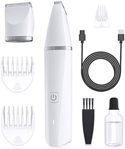 oneisall Dog Clippers with Double Blades, Cordless Small Dogs Hair Grooming Trimmer, Low Noise Dog Grooming Clippers, Pet Trimmer for Trimming Hair Around Paws, Eyes, Ears, Face, Rump