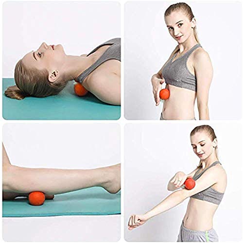 Massage Ball - Lacrosse Massage Ball & Mobility Ball for Physical Therapy - Deep Tissue Massage Tool for Myofascial Release, Muscle Relaxer, Acupoint Massage
