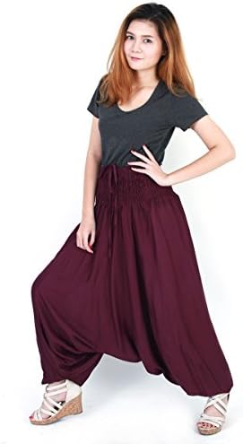 Aladdin Harem Pants Trousers Genie Hippy Hippie Boho Red al078r