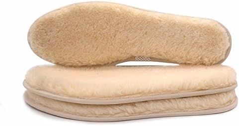 Men & Women Winter Genuine Sheepskin Insoles Warm Premium Thick Wool Insoles Fur Fleece Inserts Cozy and Fluffy