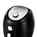 Air Fryer, 5.8 Quarts Air Fryers w/Accessories Cookbook, Grill Rack and Tongs Black