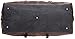 Iblue Unique Designed Handle Genuine Leather Trim Overnight Weekender Bag Canvas Shoulder Travel Duffel Gym Tote#B003