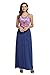 Asvivid Womne's Summer Bohemian Sleeveless Tribal Print Full Length Maxi Beach Dress Large Navy