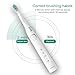 ORIA Sonic Toothbrush, Electric Rechargeable Toothbrush, Control Toothbrush with Dupont Brush Head, IPX7 Waterproof Design, 3 Optional Modes, 3 Replacement Heads, 40000 Strokes/min, for Kids, Adults