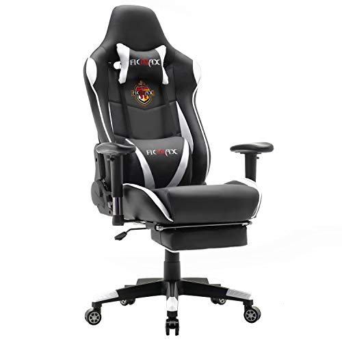 Ficmax Massage Gaming Chair Reclining Computer Gaming Chair with