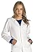 Dr. James Women’s Lab Coat for Medical Professionals, Classic Fit, Multiple Pockets, White US 10