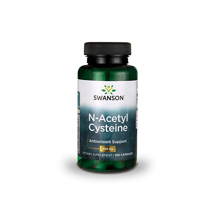 Swanson NAC N-Acetyl Cysteine Antioxidant Anti-Aging Liver Support & Amino Acids Supplement 600 mg 100 Capsules (2 Pack)