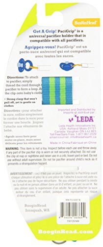 Booginhead PaciGrip - Blue Green Stripe