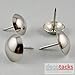 decotacks® Silver Finish Upholstery Nails/Tacks, 5/8in Head Diameter (Little Smaller Than a Dime) - 100 Pcs [Nickel/Silver Finish] DX0516