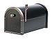 Architectural Mailboxes Coronado Mailbox with Antique Copper Accents, Black