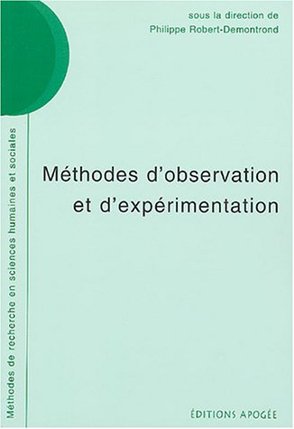 Méthodes d'observation et d'expérimentation