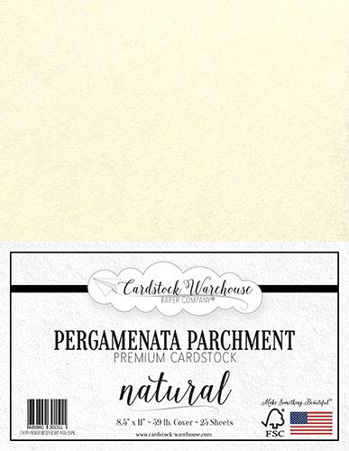 Parchment Paper - PERGAMENATA Natural Cardstock 8.5
