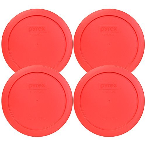 Pyrex 7201-PC Round Red 6.5