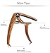 Finrezio 2 Pcs Classical Guitar Capos with 8 Pcs Guitar Picks for Acoustic Guitar (2 Pcs Wood Color)