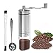 Manual Coffee Grinder with Adjustable Setting, GDREAMT Portable Hand Burr Coffee Grinder for Espresso, Aeropress, Drip Coffee, French Press, Turkish Brew, Conical Burr Mill & Brushed Stainless Steel