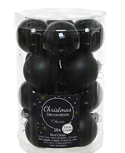 Kerstballen-glas-glans-mat-35-cm-zwart