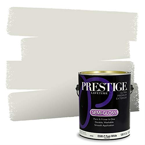 PRESTIGE Paints Exterior Paint and Primer In One, 1-Gallon, Semi-Gloss, Compara…