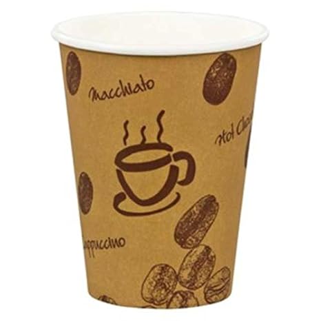 50 Stk. Kaffebecher Premium, 'Coffee to go', Pappe beschichtet, 8oz., 200 ml / Hochwertiger hitzebeständiger CafeTo Go Becher