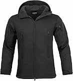 Tactical Jacket for Men Water Repellent Windproof Coat Big Tall Mens Fleece Lined Softshell Jackets