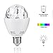 Disco Light Bulb,UPBASICN 3W E27 Disco Lamp LED RGB 7 Color Party Bulb Stage Light -Rotating Sound Activated Strobe Light with Remote Control for Parties,Birthday, Bar Karaoke Club
