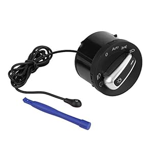 Keenso Koplamp Schakelaar Licht Sensor Module, Licht Sensor Koplamp Schakelaar Knop Module 1Z0941431K