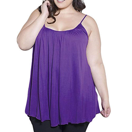 Womens Plus Size Cami Basic Camisole Tank Top